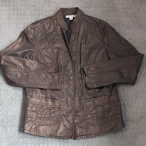 Brown Metallic Sheen Jacket